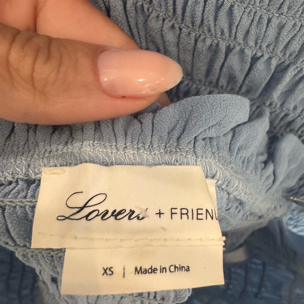 Lovers + Friends Light Blue Crop Top and Skirt Set - Picture 6 of 6